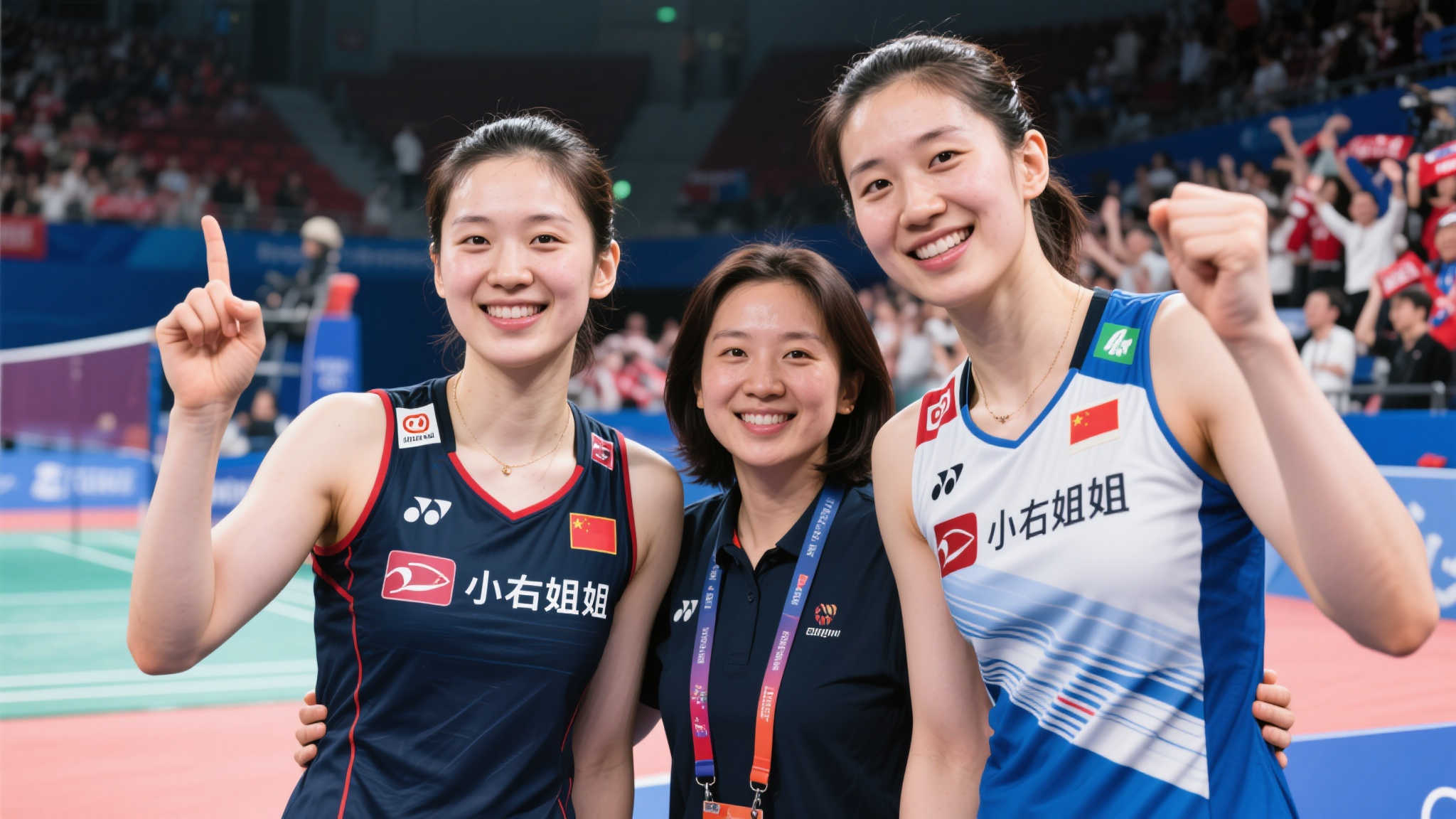 郑钦文携手王欣瑜，辛纳、纳达尔与布云朝克特并肩，小右姐姐见证辉煌